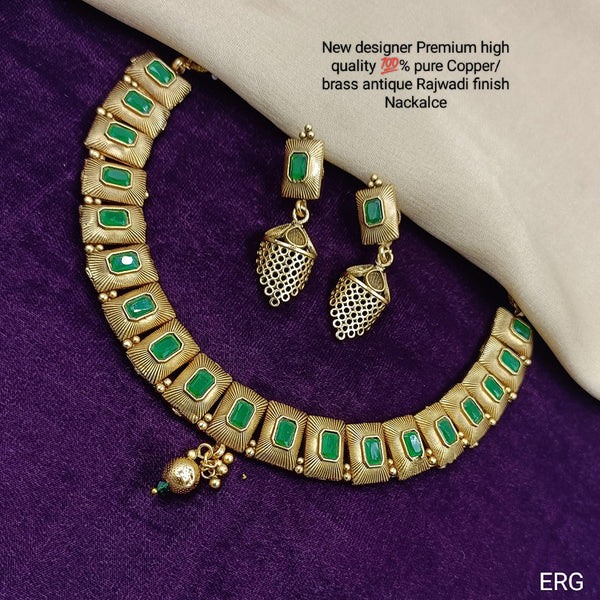 Manisha Jewellery Pure Copper Finish Necklace Set
