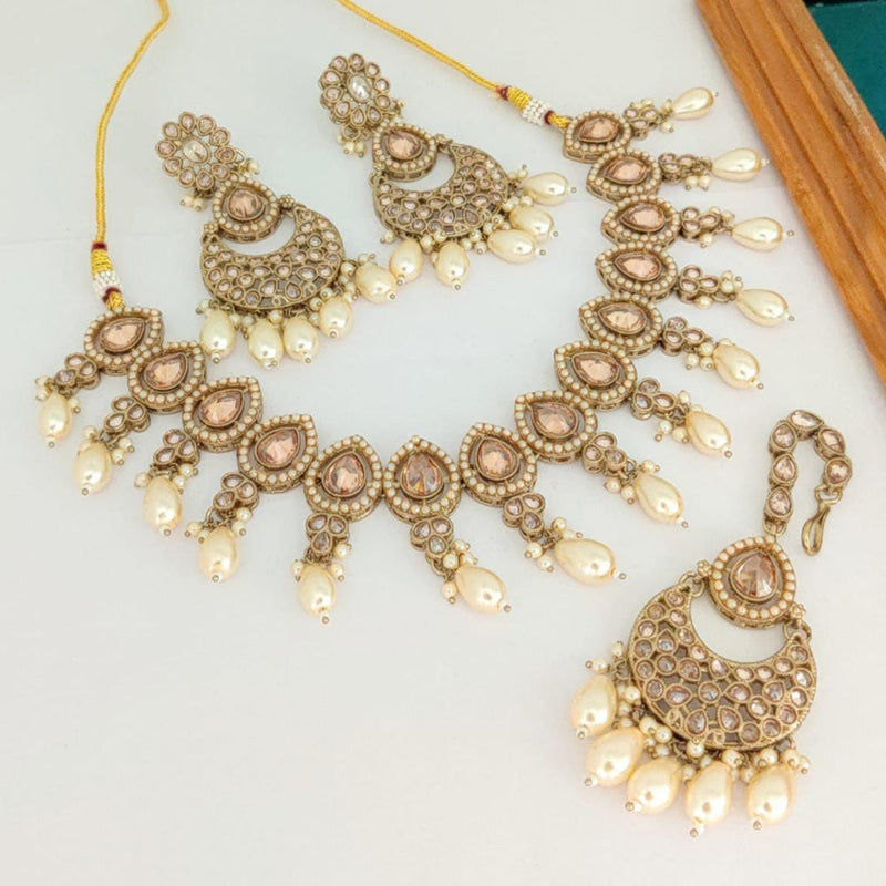 Manisha Jewellery Gold Plated Necklace Set