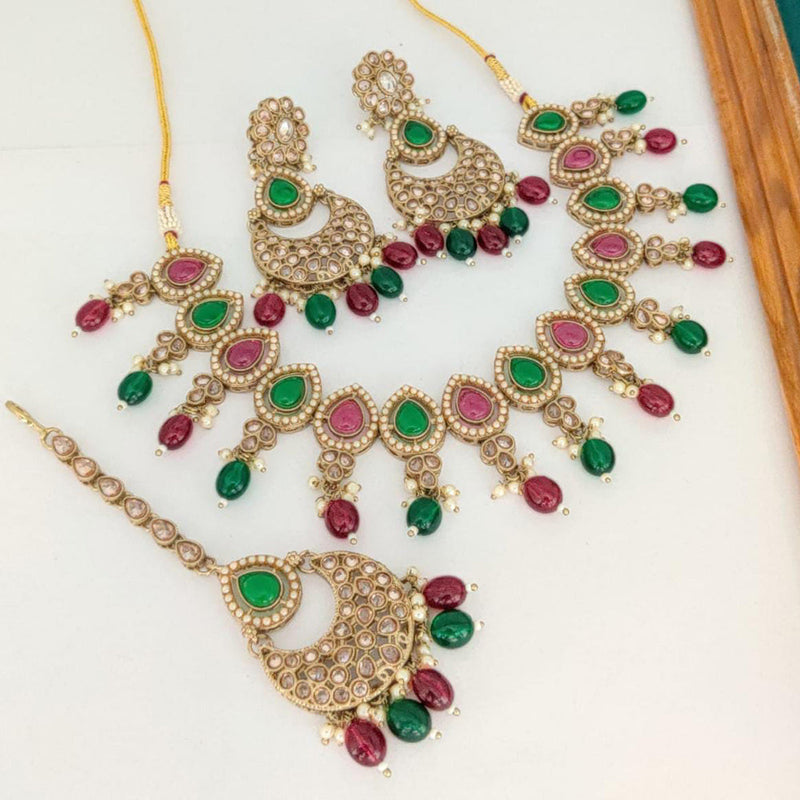 Manisha Jewellery Gold Plated Necklace Set