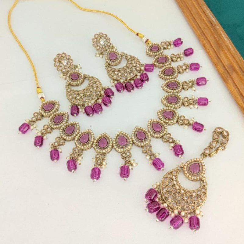 Manisha Jewellery Gold Plated Necklace Set