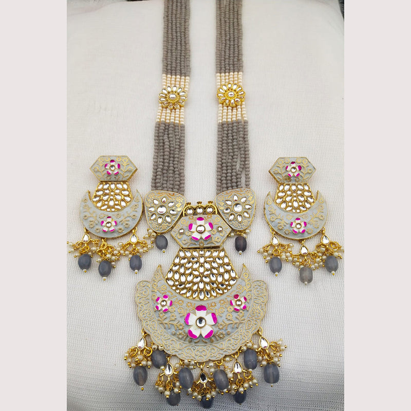 Manisha Jewellery Meenakari Long Necklace Set