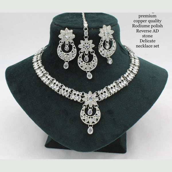 Manisha Jewellery Silver Plated Necklace Set