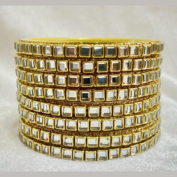 Manisha Jewellery Gold Plated Kundan Bangles Set