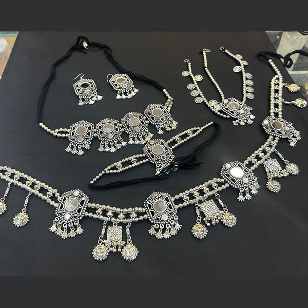 Manisha Jewellery Oxidised Plated Navratri Combo Set