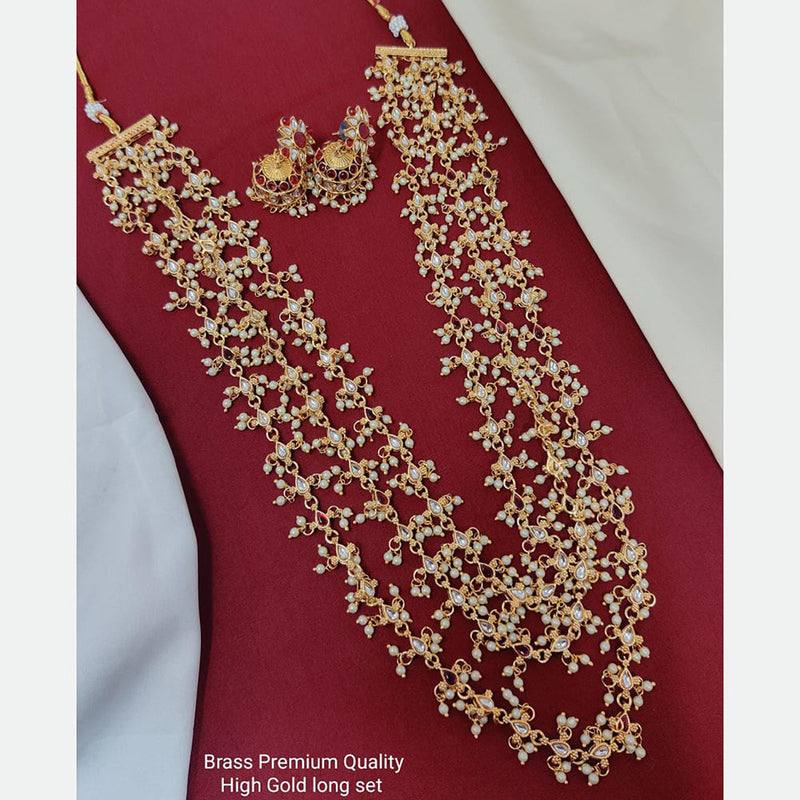 Manisha Jewellery Gold Plated Long Necklace Set