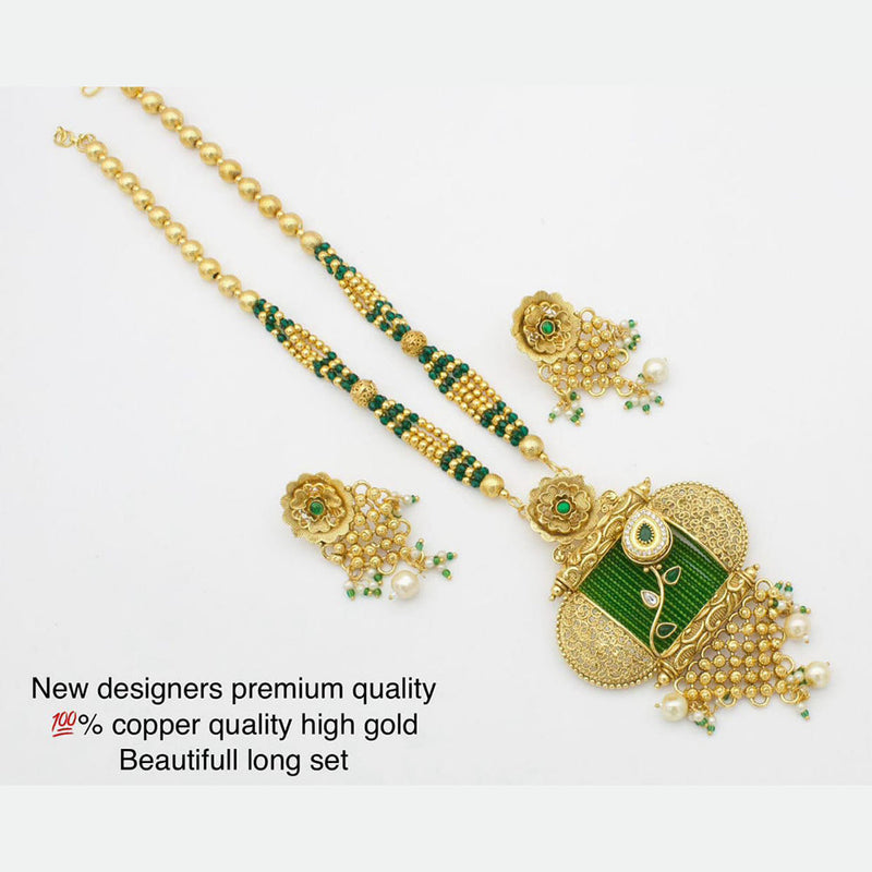 Manisha Jewellery Gold Plated Long Necklace Set