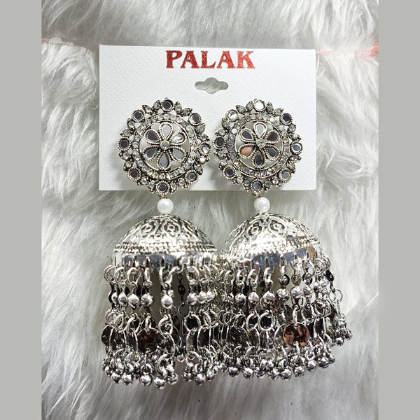 Manisha Jewellery Oxidised Plated Kanchain Jhumki Earrings