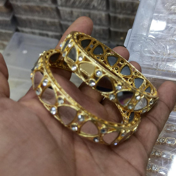 Manisha Jewellery Gold Plated Mirror Bangles Set