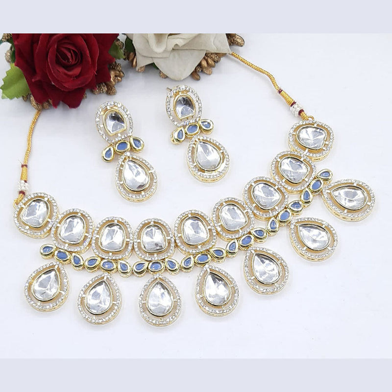 Manisha Jewellery Gold Plated Crystal Stone Necklace Set