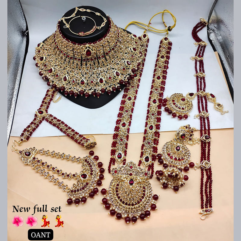 Manisha Jewellery Gold Plated Bridal Necklace Set