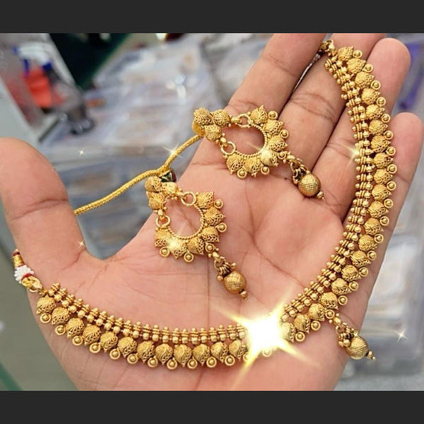 Manisha Jewellery Gold Plated Necklace Set