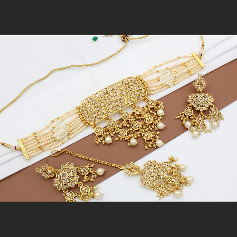 Manisha Jewellery Reverse AD Choker Necklace Set