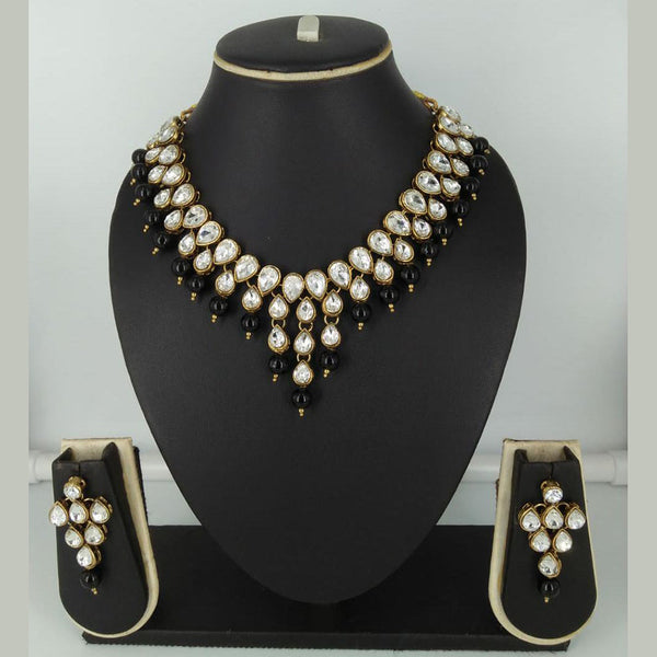 Manisha Jewellery  Gold Plated Crystal Stone Necklace Set