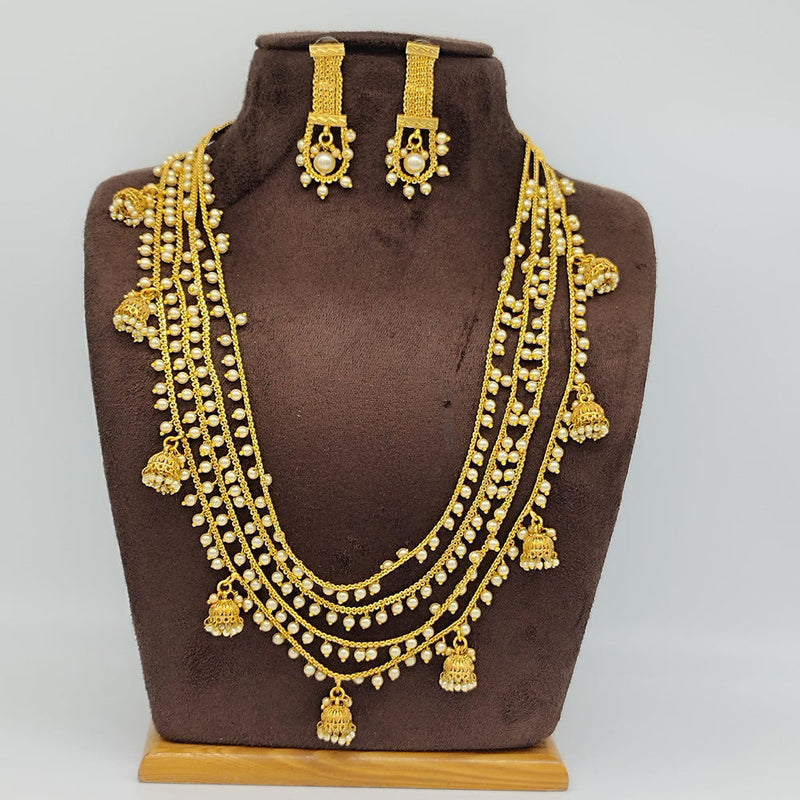 Manisha Jewellery Gold Plated Long Necklace Set