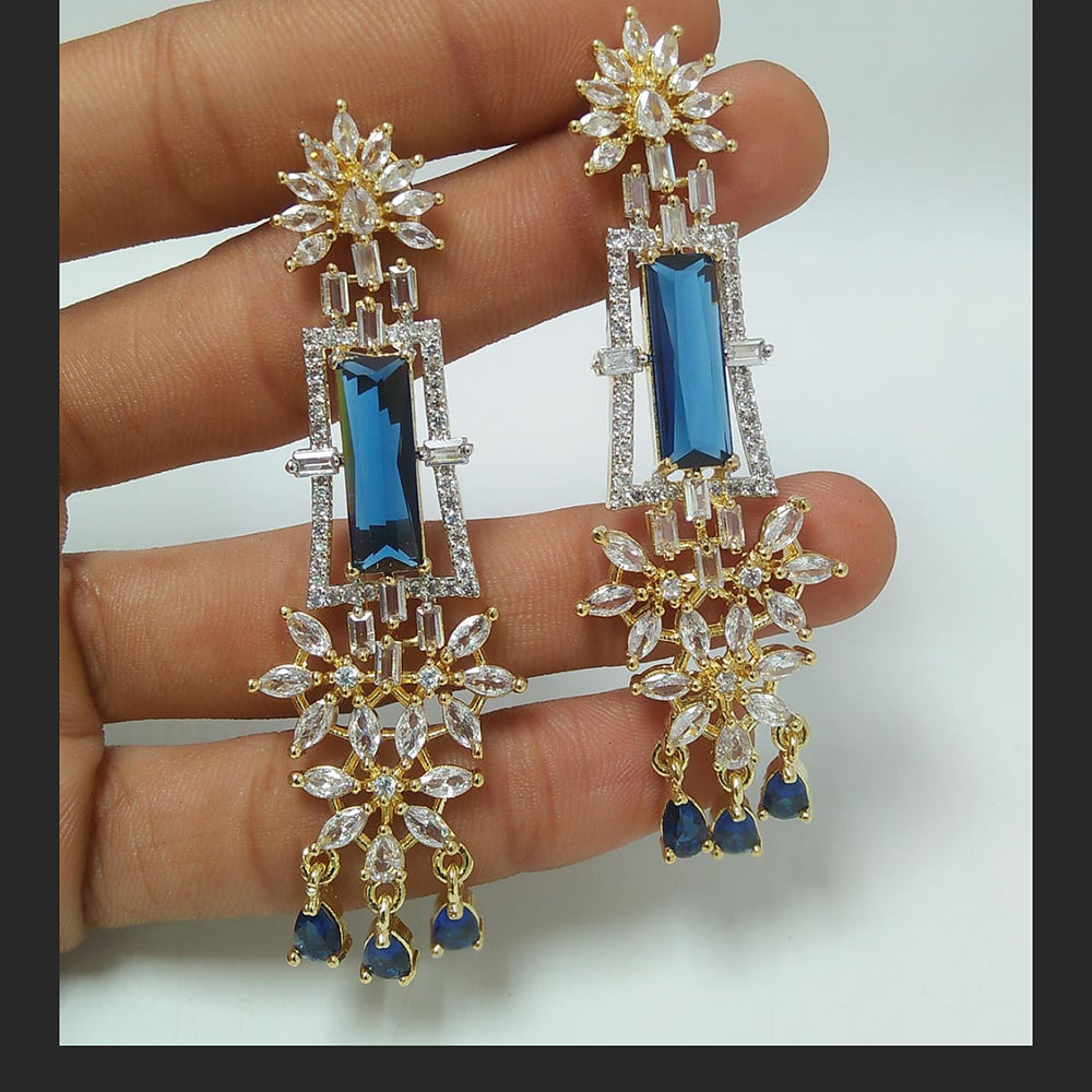 Fashion Jewelry Set Big Blue Stone Heart Zircon Necklace&Earrings Set -  China Fashion Jewelry and Necklace and Earrings Sets price |  Made-in-China.com