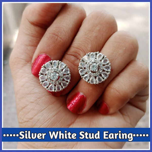 Manisha Jewellery Silver Plated Stud Earrings