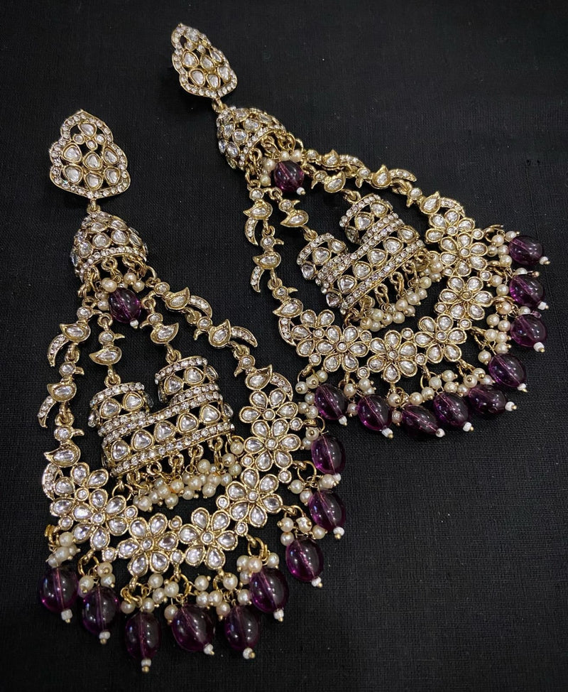 Manisha Jewellery Gold Plated Dangler Earrings