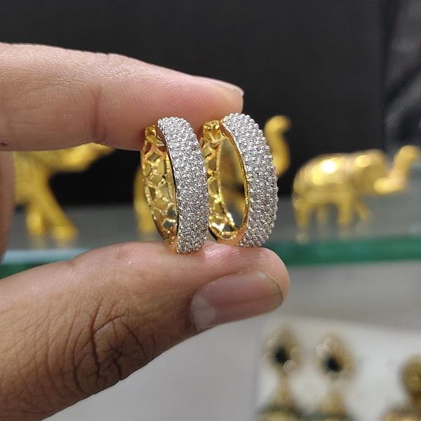 Manisha Jewellery Gold Plated AD Stud Earrings