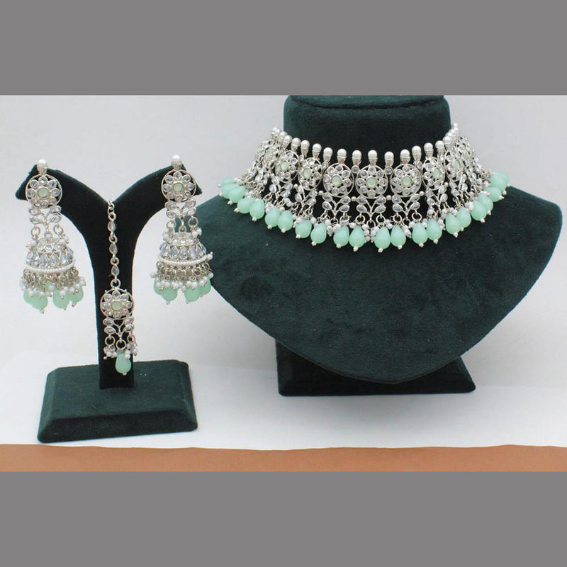 Manisha Jewellery Silver Plated Choker Necklace Set