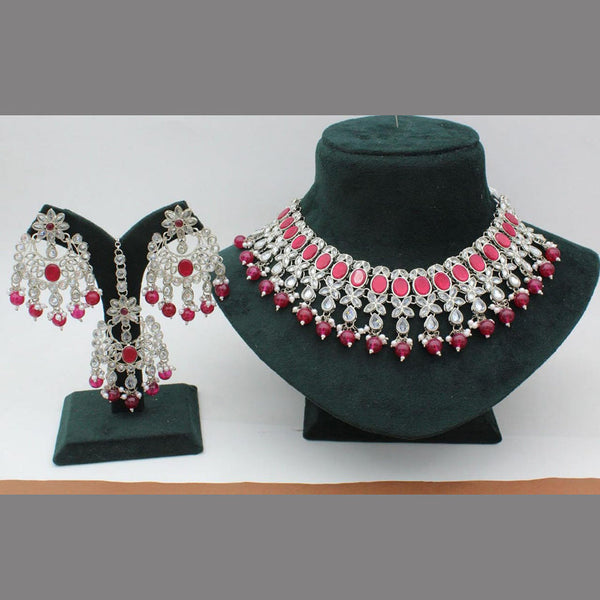 Manisha Jewellery Silver Plated Necklace Set