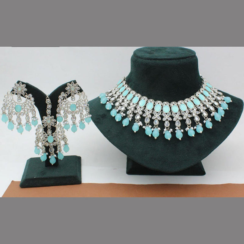 Manisha Jewellery Silver Plated Necklace Set