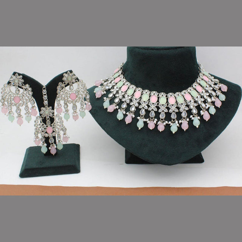 Manisha Jewellery Silver Plated Necklace Set