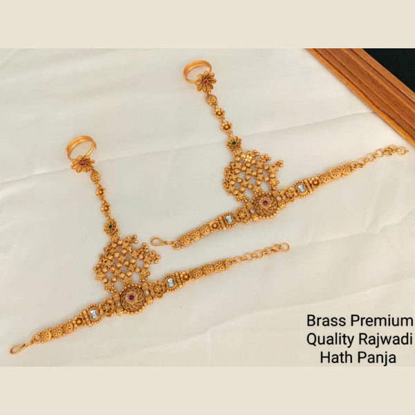 Manisha Jewellery Brass Rajwadi Hath Panja