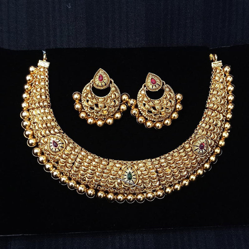 Manisha Jewellery Gold Plated Necklace Set