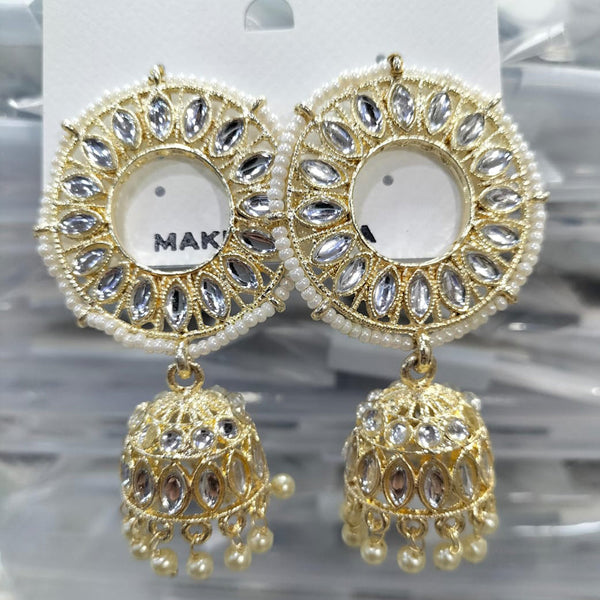 Manisha Jewellery Gold Plated Jhumki Earrings