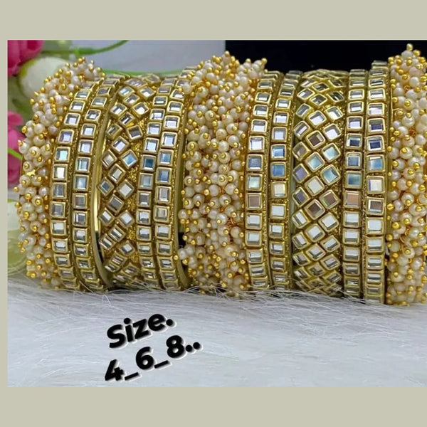 Manisha Jewellery Crystal Stone And Mirror Bangles Set