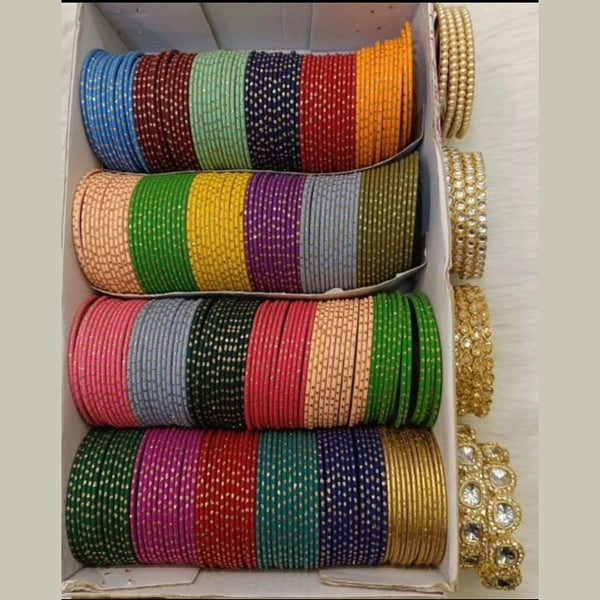 Manisha Jewellery Metal Bangles Set (Assorted Color)