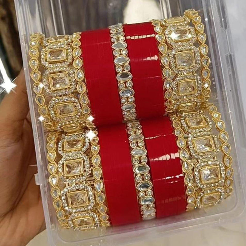 Manisha Jewellery Crystal Stone Acrylic Bangles Set