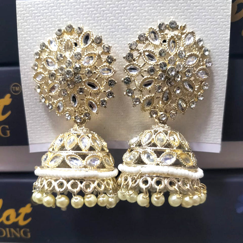 Manisha Jewellery Kundan Jhumki Earrings
