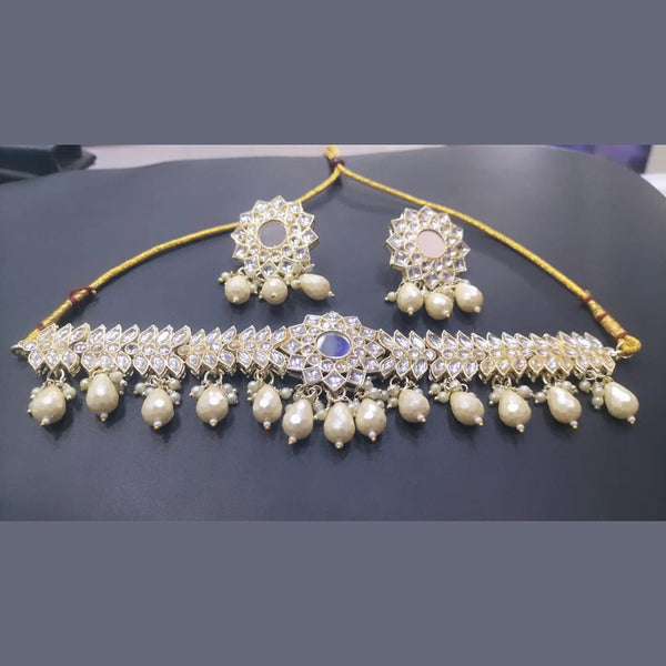 Manisha Jewellery Gold Plated Kundan Necklace Set