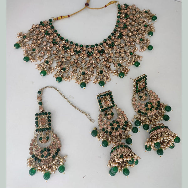 Manisha Jewellery Gold Plated Austrian Stone Necklace Set
