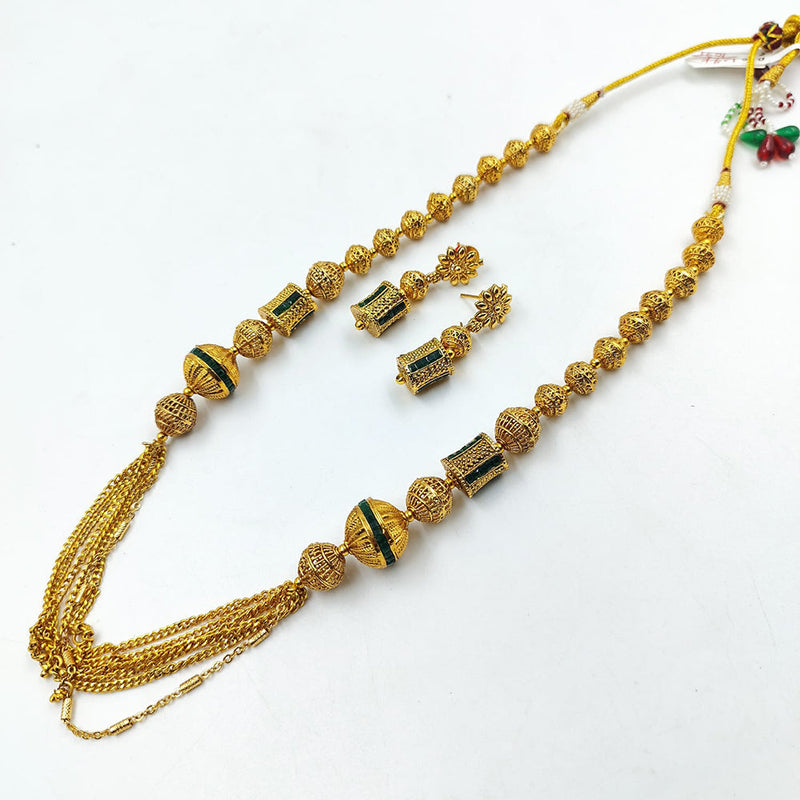 Manisha Jewellery Gold Plated Long Necklace Set