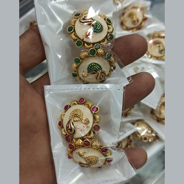 Manisha Jewellery Gold Plated Pota Stud Earrings