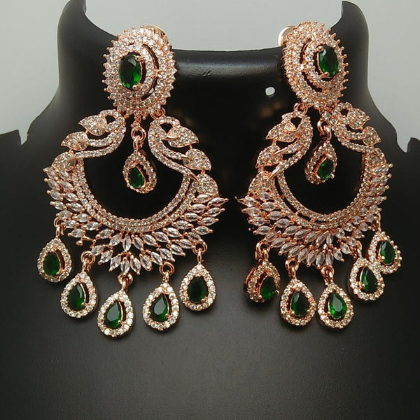 Manisha Jewellery Gold Plated AD Dangler Earrings