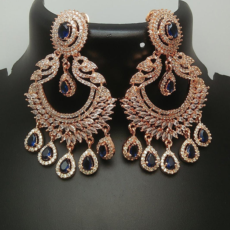 Large Gold Crystal Teardrop Chandelier Earrings | L&M Bling - lmbling