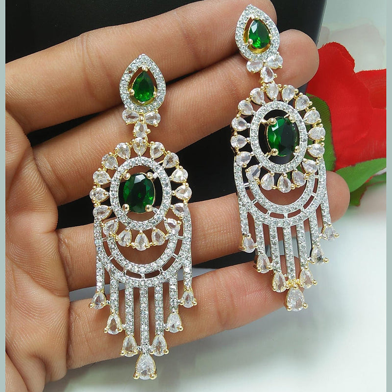 Manisha Jewellery 2 Tone AD Dangler Earrings