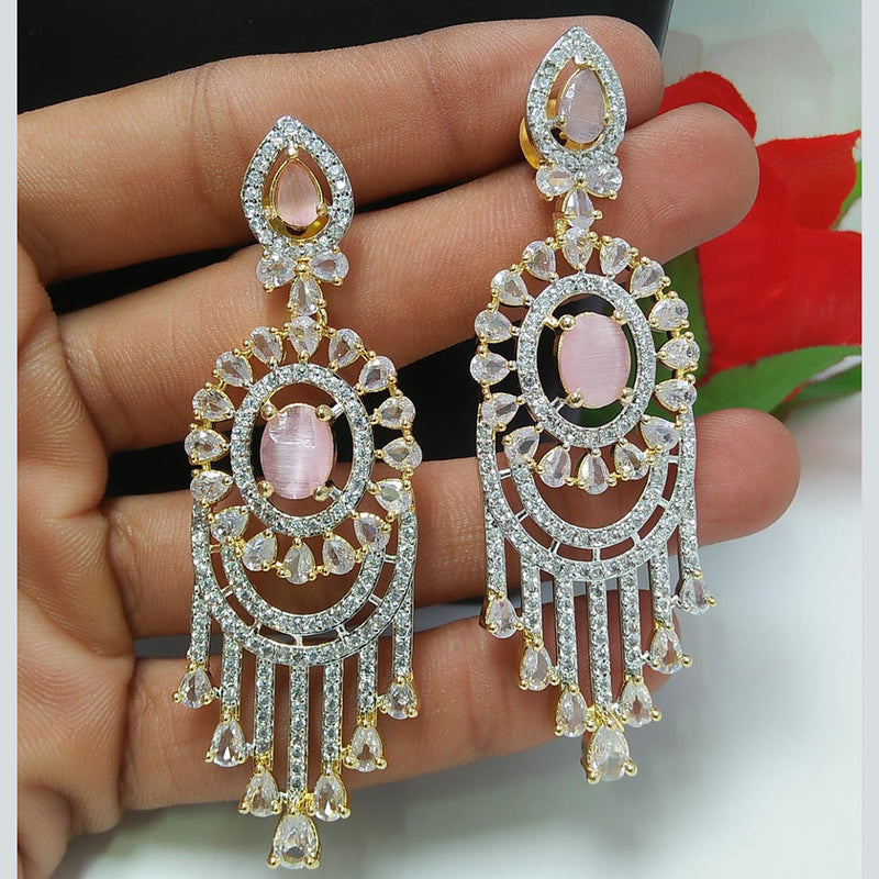 Manisha Jewellery 2 Tone AD Dangler Earrings