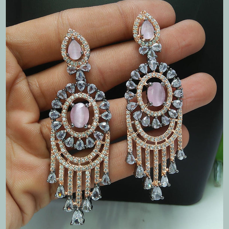 Manisha Jewellery 2 Tone AD Dangler Earrings