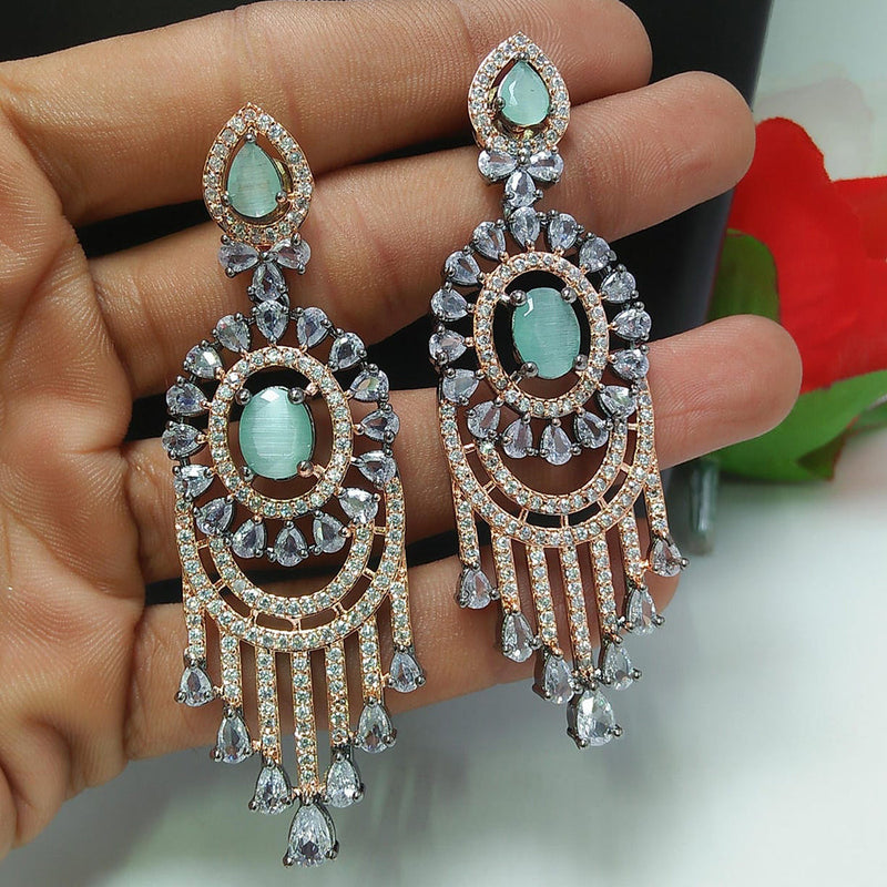 Manisha Jewellery 2 Tone AD Dangler Earrings