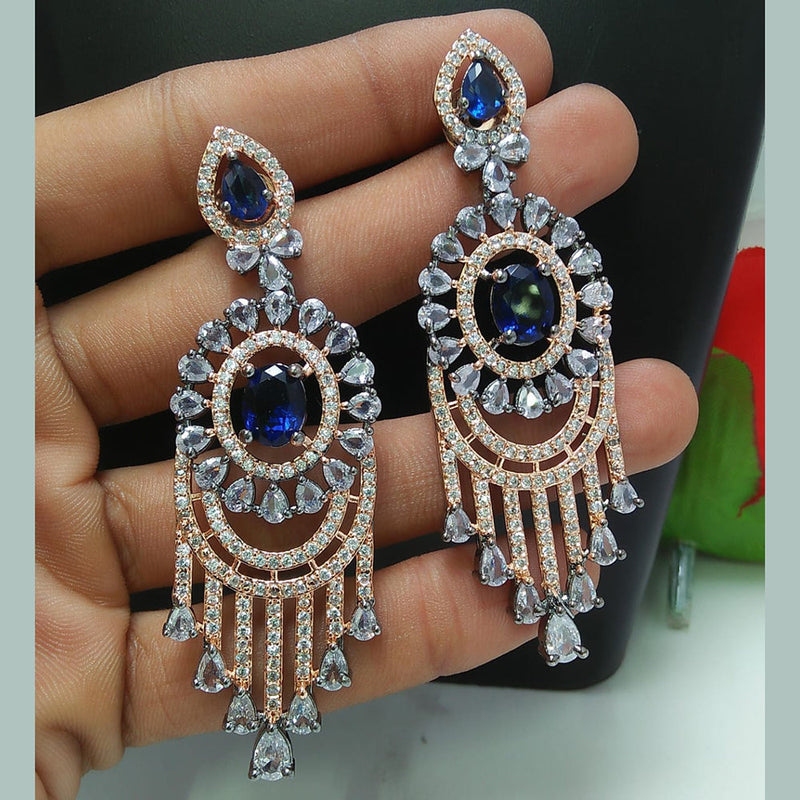 Manisha Jewellery 2 Tone AD Dangler Earrings