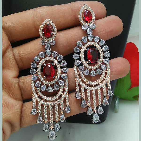 Manisha Jewellery 2 Tone AD Dangler Earrings