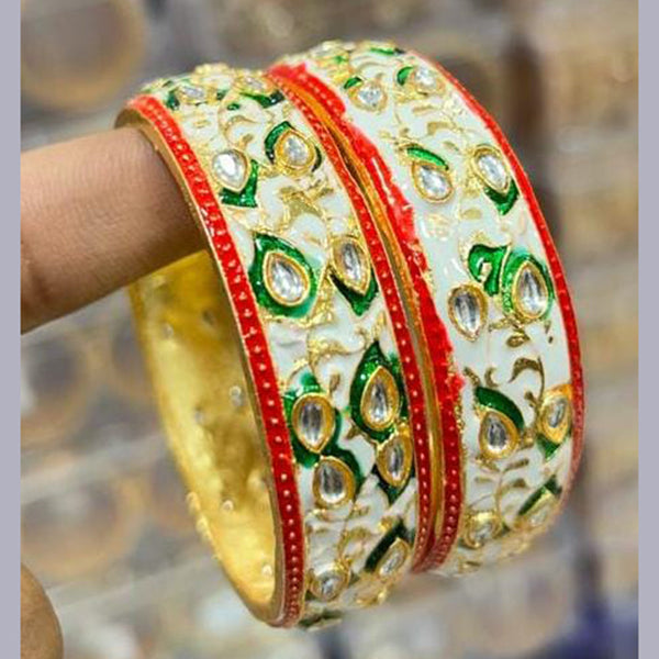 Manisha Jewellery Gold Plated Meenakari Bangles Set