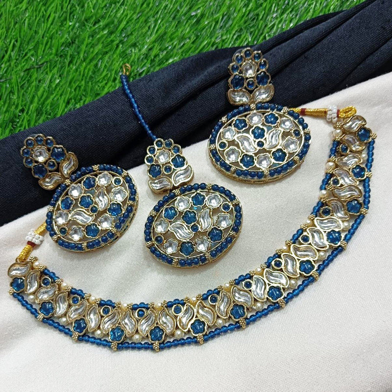 Manisha Jewellery Gold Plated Kundan Necklace Set