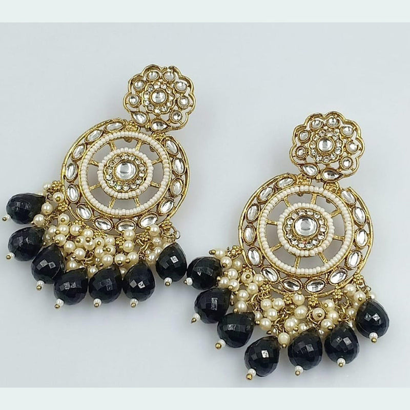 Manisha Jewellery Gold Plated Kundan Dangler Earrings