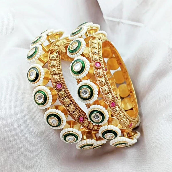 Manisha Jewellery Gold Plated Openable Bangles Set