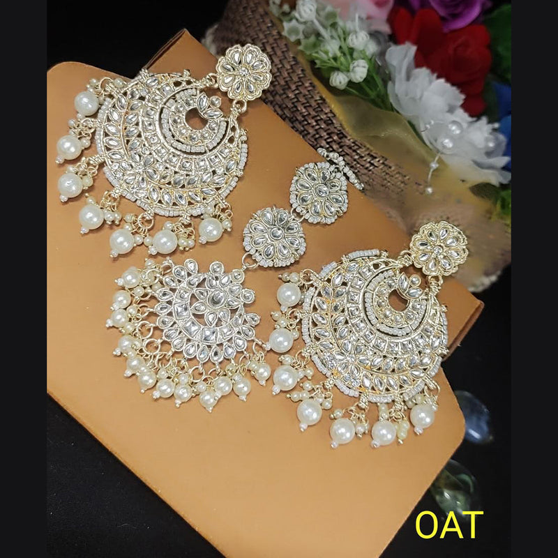 Traditional Kundan Pearl Earrings  Maang Tikka For Women Te2501R  I  Jewels  3036940